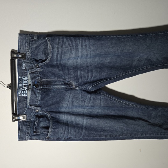 Men’s Jeans KENNETH COLE Slim Cut 36x32 Nice detail rivets stitching Fall Denim - Picture 1 of 7